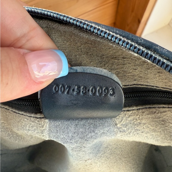 Gucci VINTAGE Micro GG Navy Canvas Crossbody - Picture 10 of 10